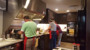cooking at the Ronald McDonald House